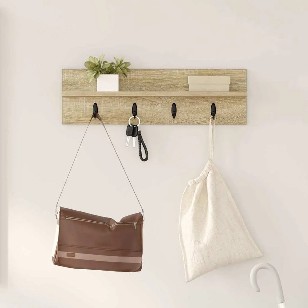 Τοίχου Κρεμάστρα Επιτοίχιο Δρύς Sonoma 60 x 10,5 x 18 εκ