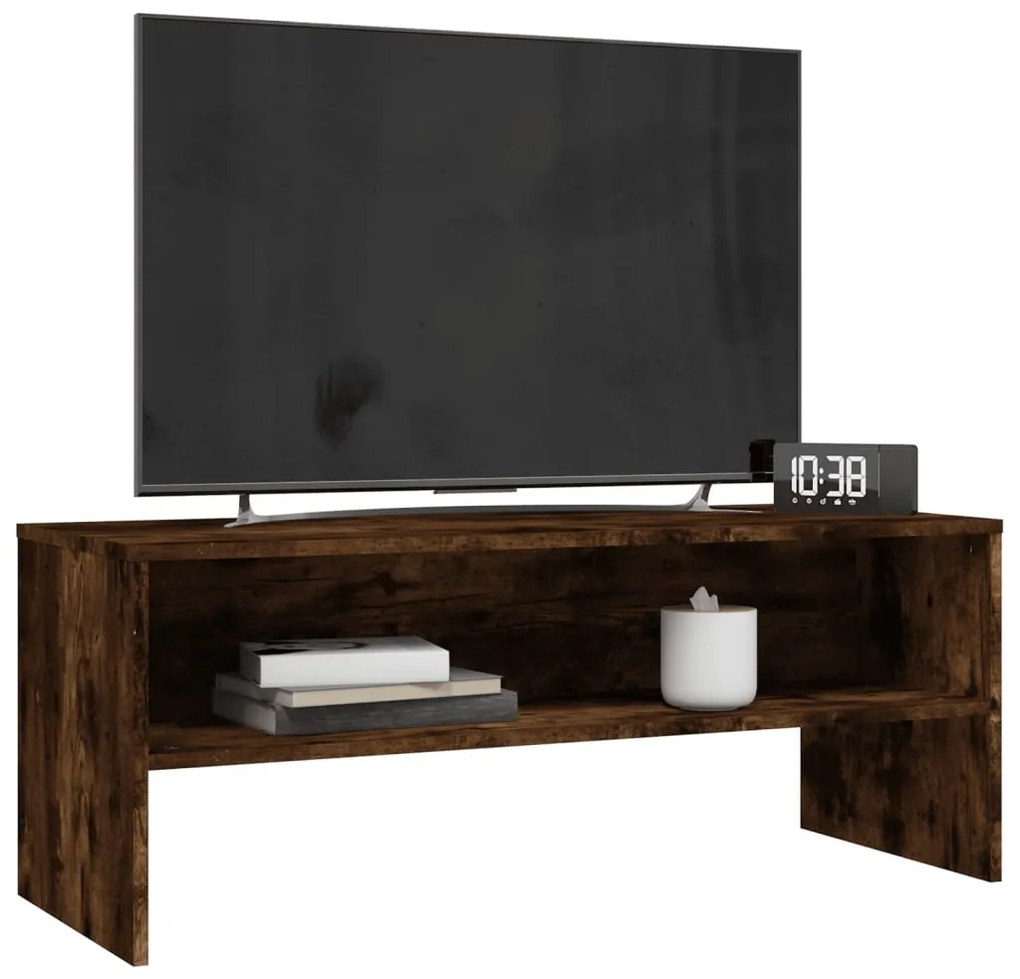 vidaXL Έπιπλο Τηλεόρασης Καπνιστή Δρυς 100 x 40 x 40 εκ. Επεξ. Ξύλο