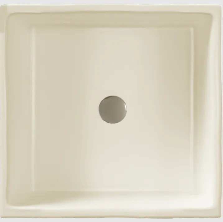 Sanitec Lithos 203 Νιπτήρας Συνθετικός Επικαθήμενος 40,5x40,5x13cm Ocra