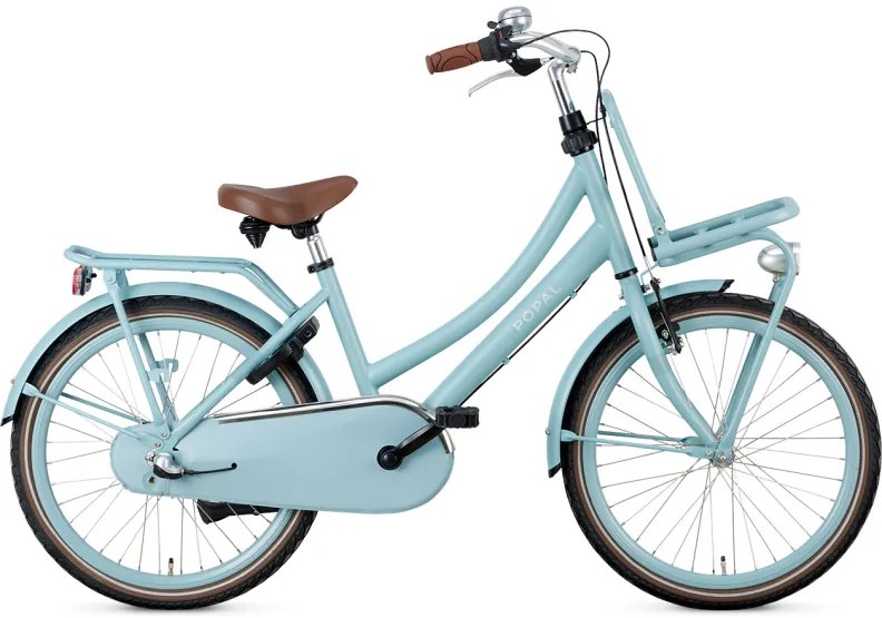 Daily Dutch Basic+ 22 Inch 35 cm Girls 3SP Coaster Brake Matte bluePopal