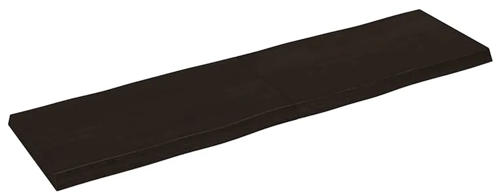 vidaXL Επιφ Τραπεζιού Αν Καφέ 180x50x(2-6)εκ.Ακατέργ. Μασίφ Ξύλο Δρυός