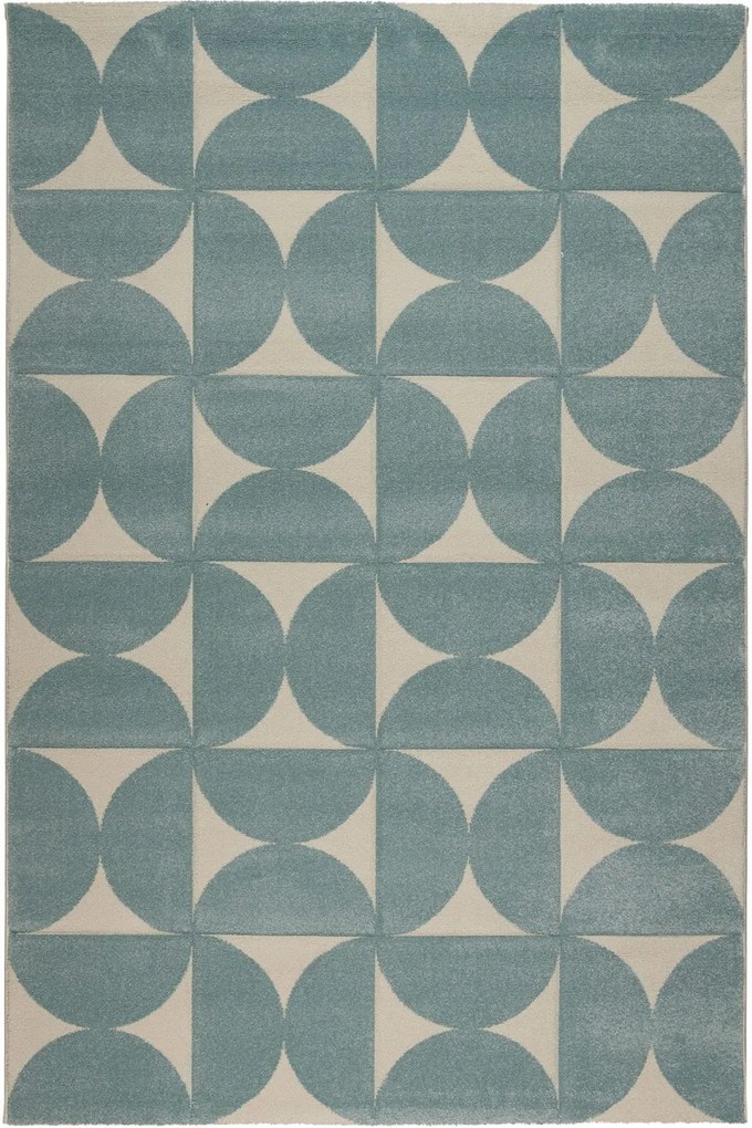 Χαλί City 64209 230 Blue-Ecru Βιοκαρπέτ 200X290cm