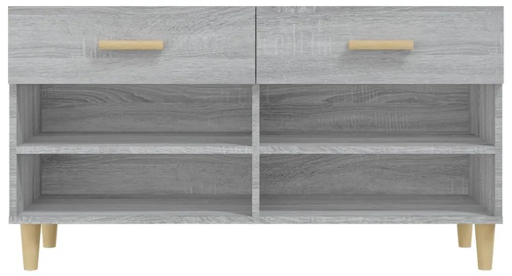vidaXL Παπουτσοθήκη Γκρι Sonoma 102x35x55 εκ. από Επεξεργασμένο Ξύλο