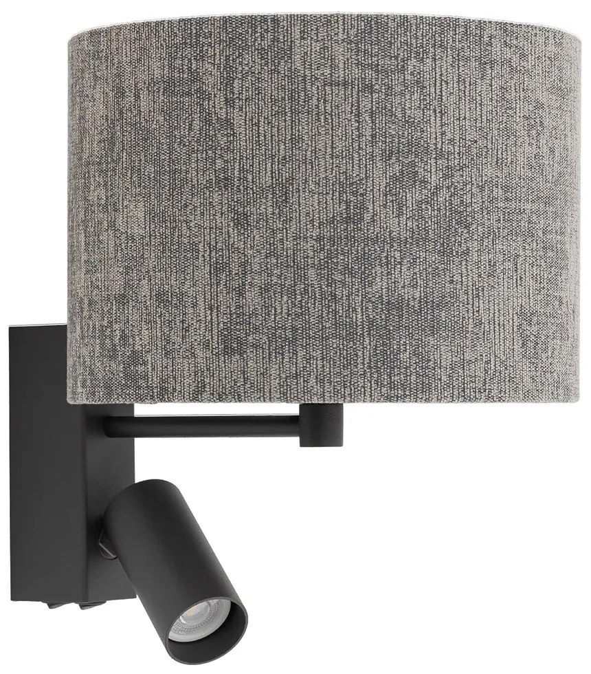 Φωτιστικό Τοίχου Lago A 11677 23x25.5-30cm 10W Led, 10W Gu10/Led Grey Nowodvorski