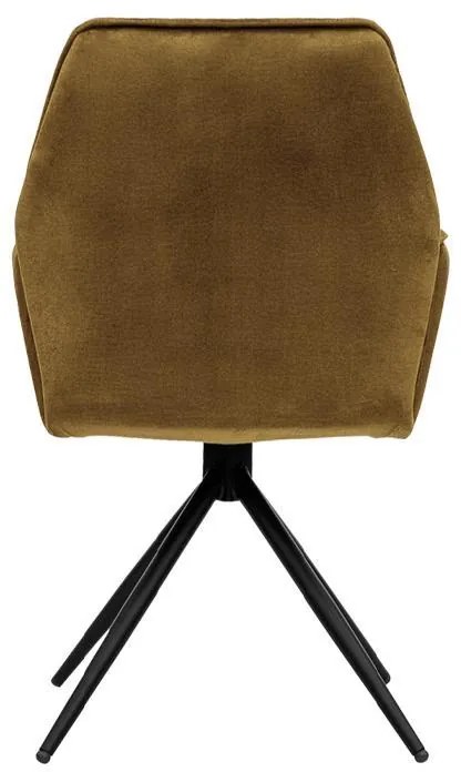 Καρέκλα Τραπεζαρίας Dorothee Μεταλλική Fylliana Ώχρα 58x46x91εκ. 2αδα 58x46x91 εκ.