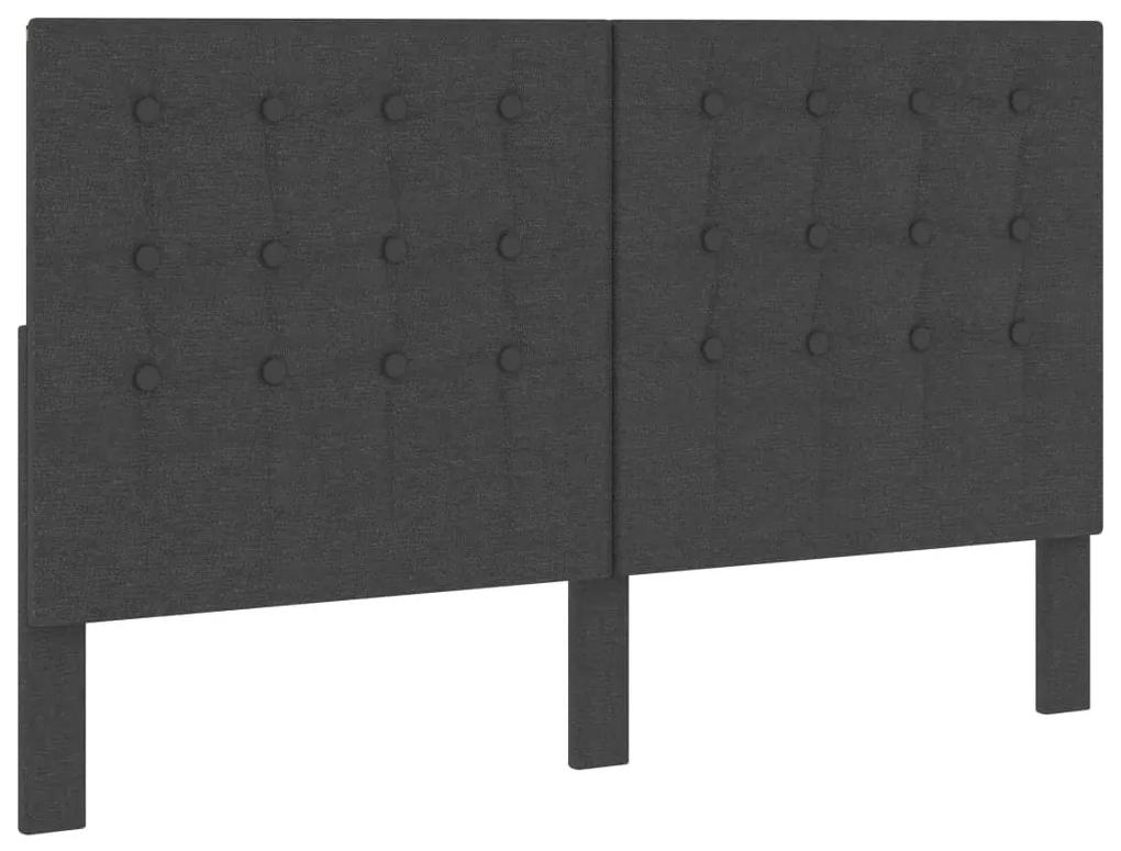 Καπιτονέ Κεφαλάρι Σκούρο Γκρι 180 x 200 εκ. Υφασμάτινο - Γκρι
