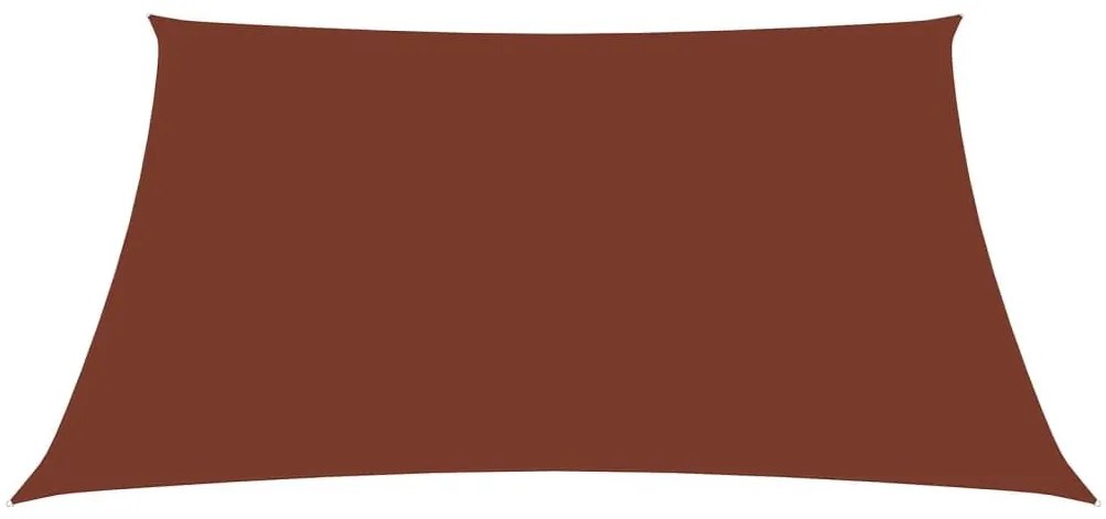 Πανί Σκίασης Ορθογώνιο Τερακότα 3,5 x 5 μ. από Ύφασμα Oxford - Καφέ