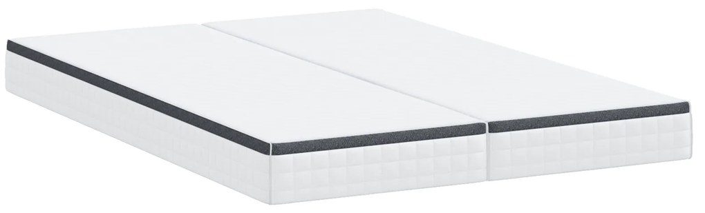 vidaXL Στρώματα 2 pcs Λευκό, Γκρι 80 x 200 cm Πλεκτό ύφασμα