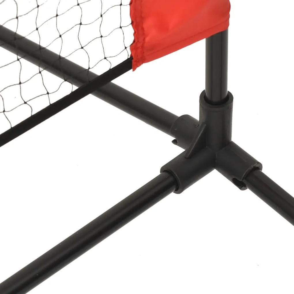 vidaXL Δίχτυ Τένις Μαύρο & Κόκκινο 500 x 100 x 87 εκ. από Πολυεστέρα