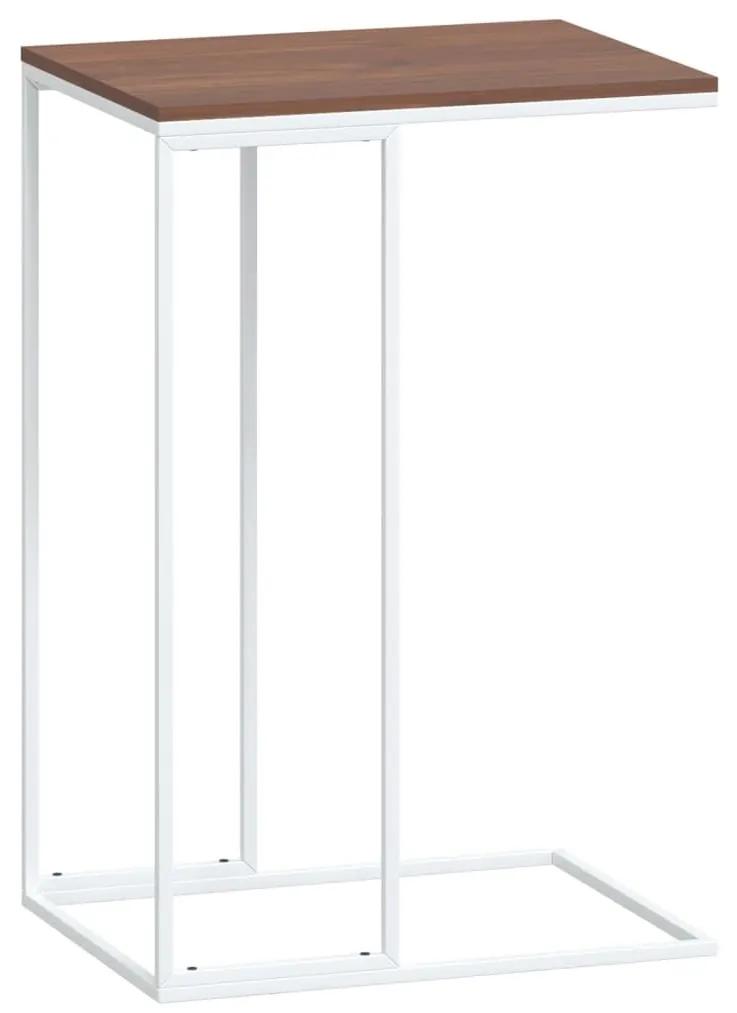 Τραπέζι Βοηθητικό Λευκό 40 x 30 x 59 εκ. από Επεξεργασμένο Ξύλο - Λευκό