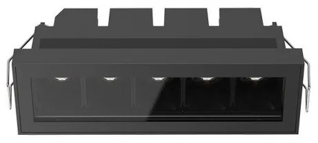 Φωτιστικό Σποτ Οροφής Χωνευτό LED 12W IP65 3000K Zambelis-E332-Μαύρο E332