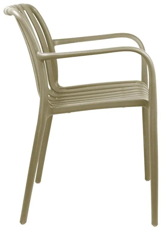 Καρέκλα - Πολυθρόνα Zoi C007 pp σε cappucino απόχρωση 58.5x54x80 εκ. 58.5x54x80 εκ.