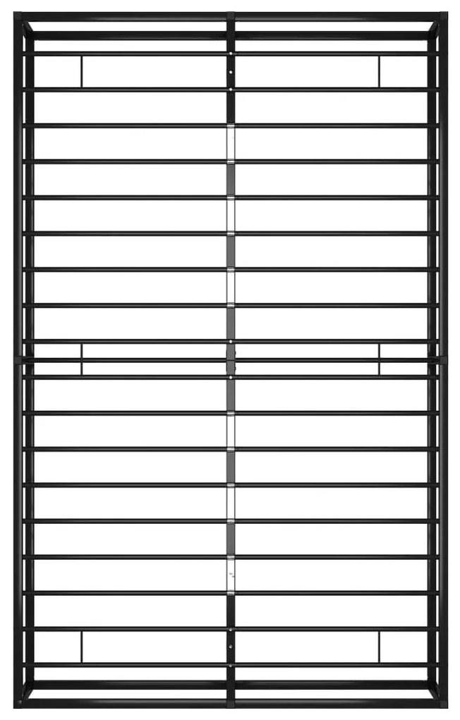 Πλαίσιο Κρεβατιού Μαύρο 120 x 200 εκ. Μεταλλικό - Μαύρο
