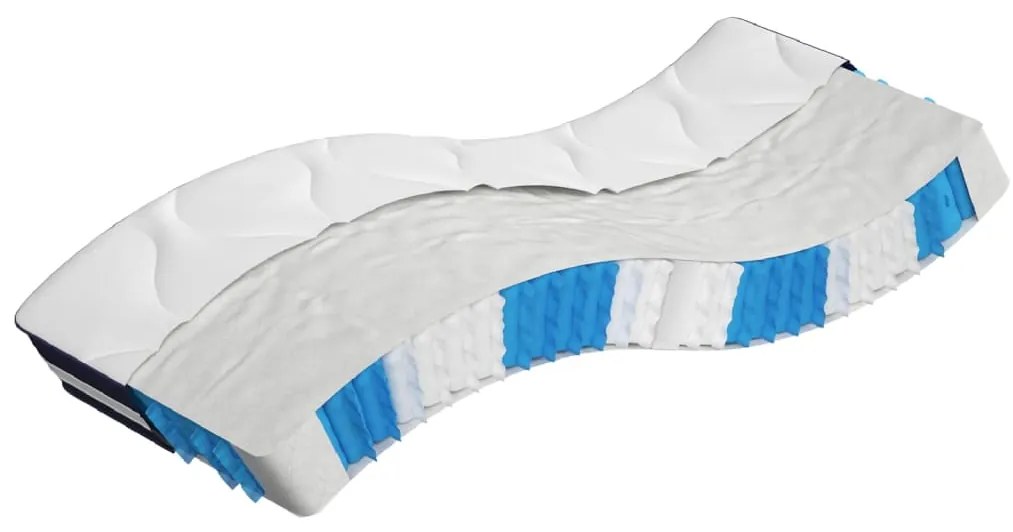 vidaXL Στρώμα με Pocket Springs Μεσαία Σκληρότητα 90x200 εκ. Μονό