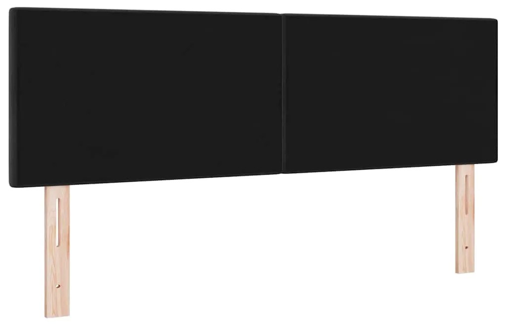 vidaXL Κεφαλάρι Επιτοίχιο με κεφαλάρι Μαύρο 160 cm Βελούδο