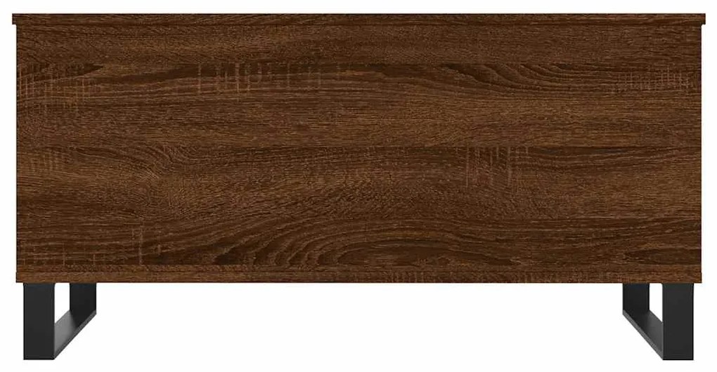 vidaXL Τραπεζάκι Σαλονιού Καφέ Δρυς 90x44,5x45 εκ. Επεξεργασμένο Ξύλο