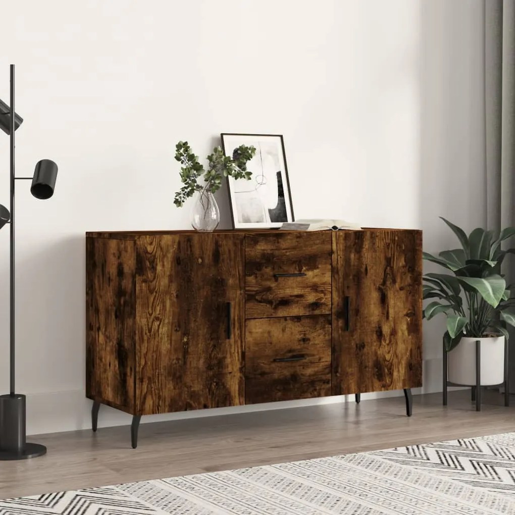 Μπουφές Καπνιστή Δρυς 100 x 36 x 60 εκ. Επεξεργασμένο Ξύλο