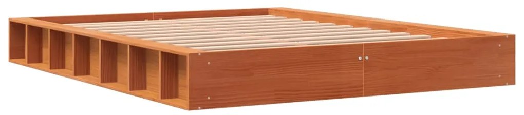 vidaXL Σκελετός Κρεβ. Χωρίς Στρώμα Καφέ Κεριού 120x200 εκ Μασίφ Πεύκο