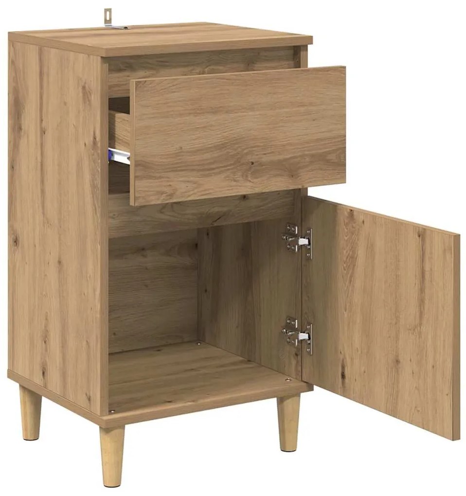 vidaXL Κομοδίνο Artisan Oak 40 x 35 x 70 εκ. Επεξεργασμένο ξύλο