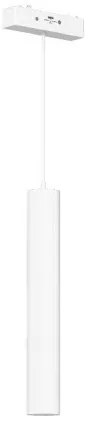 Μαγνητικό Κρεμαστό Φωτιστικό Ράγας Ultra Thin LED 6W 3CCT Κύλινδρος Φ3cm InLight-TMU0210-White-Λευκό TMU0210-White
