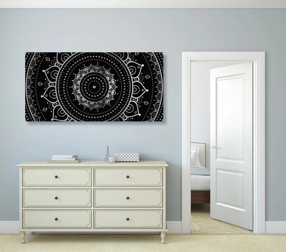 Εικόνα Mandala σε ασπρόμαυρο - 120x60