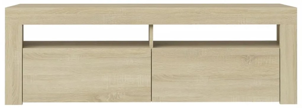 Έπιπλο Τηλεόρασης με LED Sonoma Δρυς 120x35x40 εκ. 804313