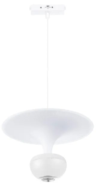 Κρεμαστό Φωτιστικό LED 5W 3CCT για Ultra-Thin μαγνητική ράγα σε λευκή απόχρωση D:23X20cm TMU0240-White