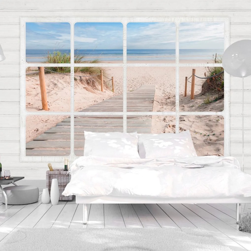 Φωτοταπετσαρία - Window &amp; beach 300x210