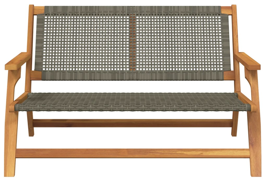 vidaXL Παγκάκι Γκρι 122x76x73.5 εκ Μασίφ Ξύλο Ακακίας