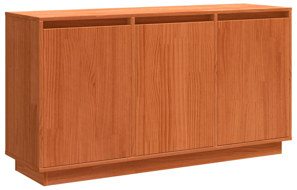 vidaXL Πλαϊνό γραφείο Καφέ 111 x 34 x 60 εκ Μασίφ ξύλο πεύκου