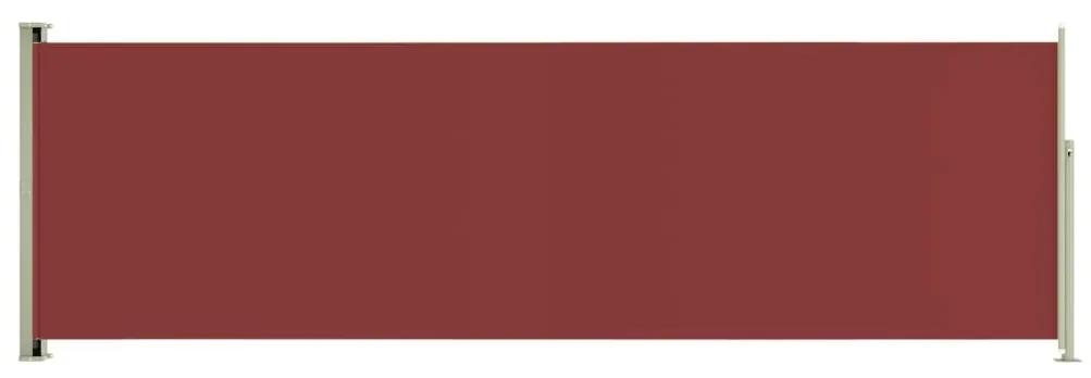 Σκίαστρο Πλαϊνό Συρόμενο Βεράντας Κόκκινο 160 x 500 εκ. - Κόκκινο