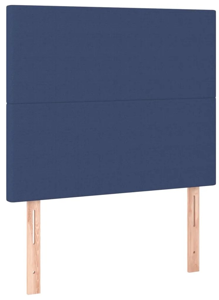 vidaXL Κεφαλάρια Κρεβατιού 2 τεμ. Μπλε 90x5x78/88 εκ. Υφασμάτινο
