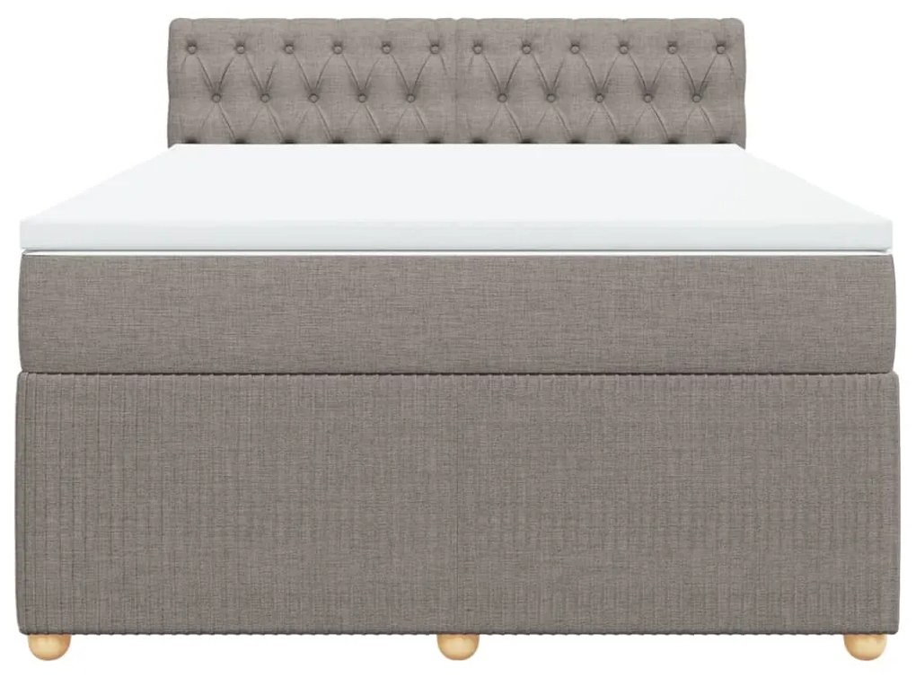 ΚΡΕΒΑΤΙ BOXSPRING ΜΕ ΣΤΡΩΜΑ TAUPE 140X200 ΕΚ. ΥΦΑΣΜΑΤΙΝΟ 3289790