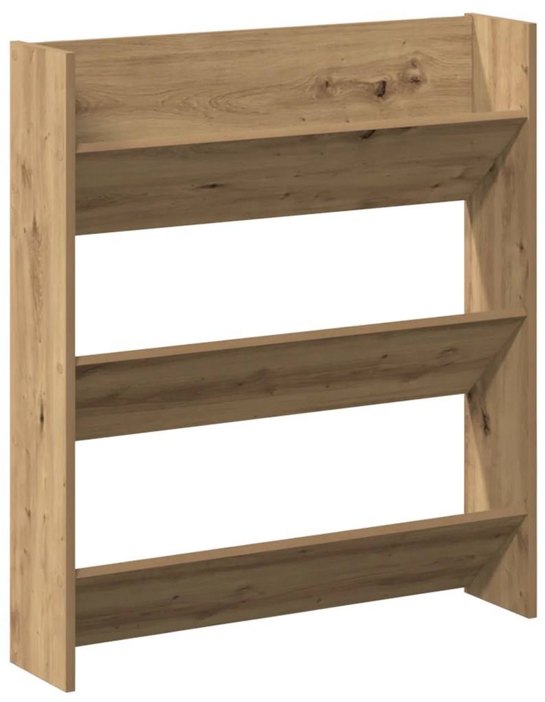 vidaXL Ντουλάπες παπουτσιών τοίχου 2 pcs artisan δρυς 60 x 18 x 60 εκ