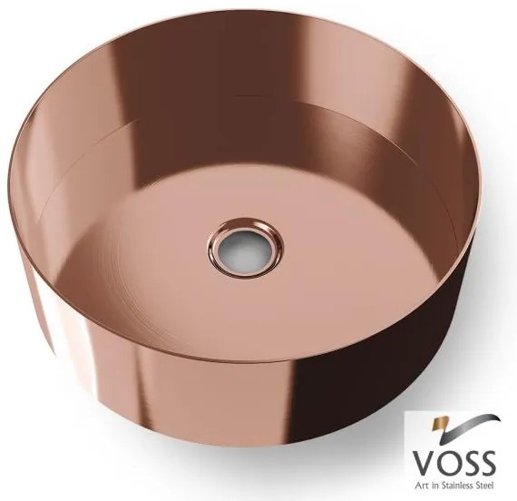 Νιπτήρας Milo Voss-Gold - brushed-Διάμετρος 33 εκ.