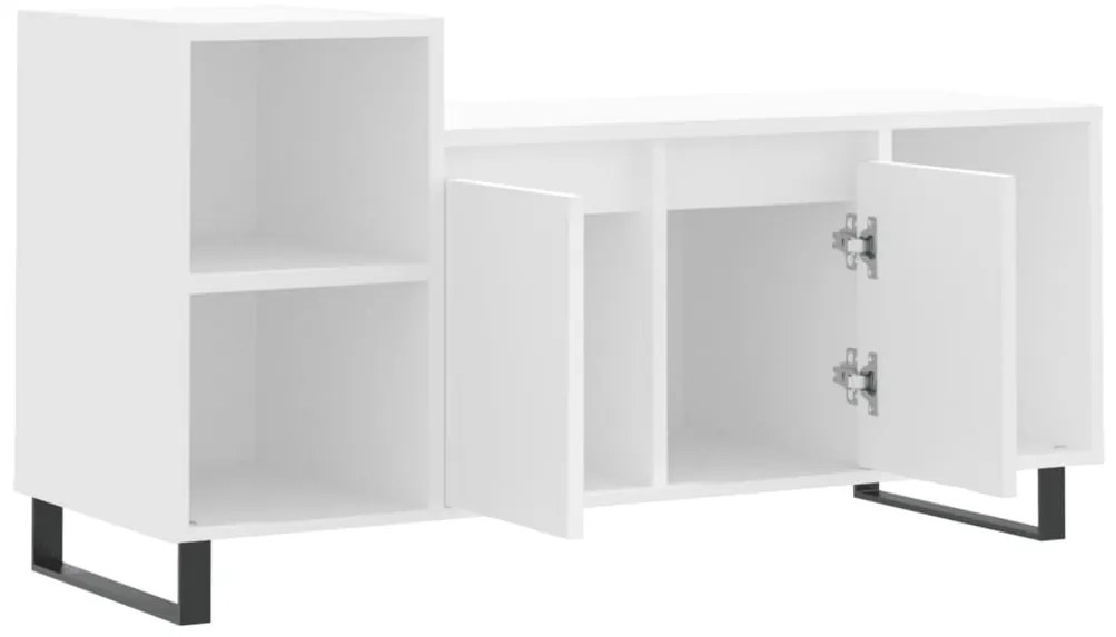 vidaXL Έπιπλο Τηλεόρασης Λευκό 100 x 35 x 55 εκ. Επεξεργασμένο Ξύλο