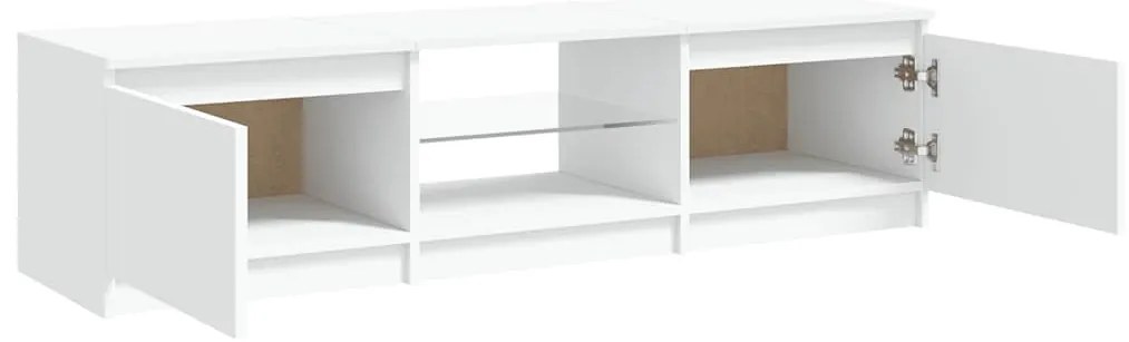 vidaXL Έπιπλο Τηλεόρασης με LED Λευκό 140x40x35,5 εκ.
