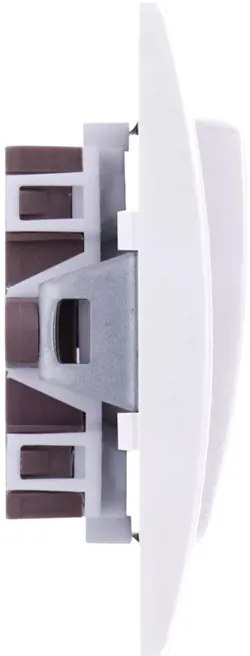 TESLA STROPKOV διακόπτης κομμυτατέρ Praktik A0264, διπλός, λευκός