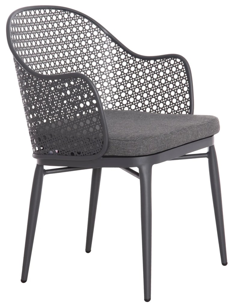 ΠΟΛΥΘΡΟΝΑ ΑΛΟΥΜΙΝΙΟΥ OREGO HM6268.01 ΣΚΕΛΕΤΟΣ &amp; ΜΑΞΙΛΑΡΙ ΣΚΟΥΡΟ ΓΚΡΙ 56x59x81Υεκ.