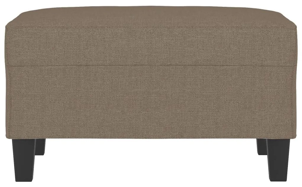 Υποπόδιο Taupe 70 x 55 x 41 εκ. Υφασμάτινο - Μπεζ-Γκρι