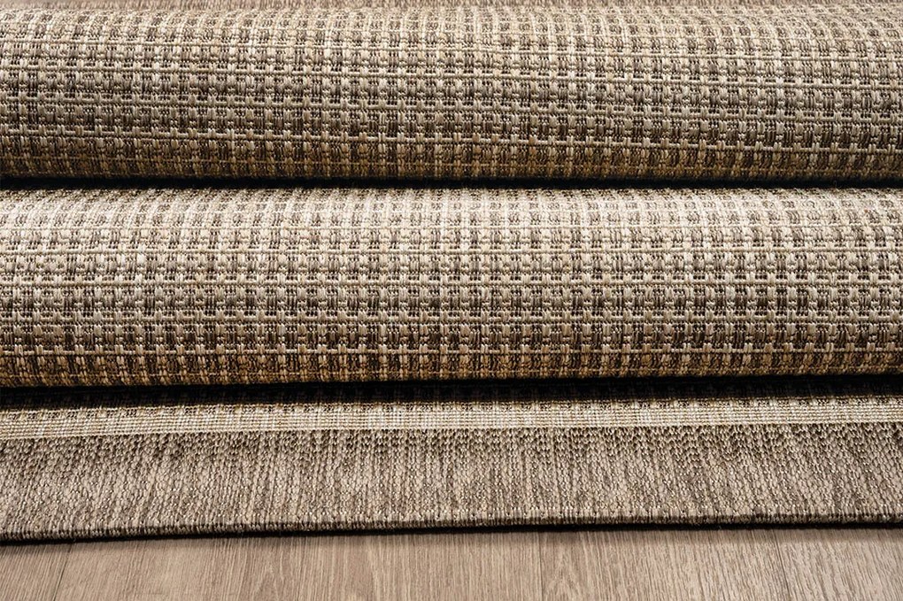 ΧΑΛΙ ETHNIK  202822C BROWN/CARAMEL BEIGE - 200X285  NewPlan