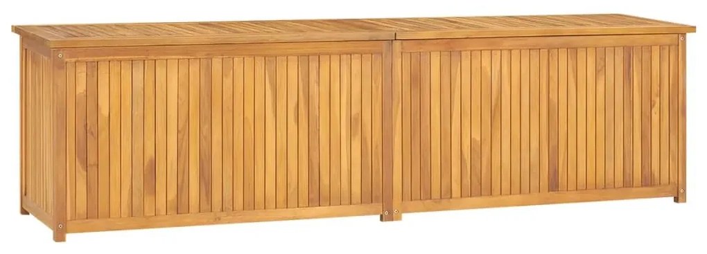 Μπαούλο Κήπου 200 x 50 x 55 εκ. από Μασίφ Ξύλο Teak - Καφέ