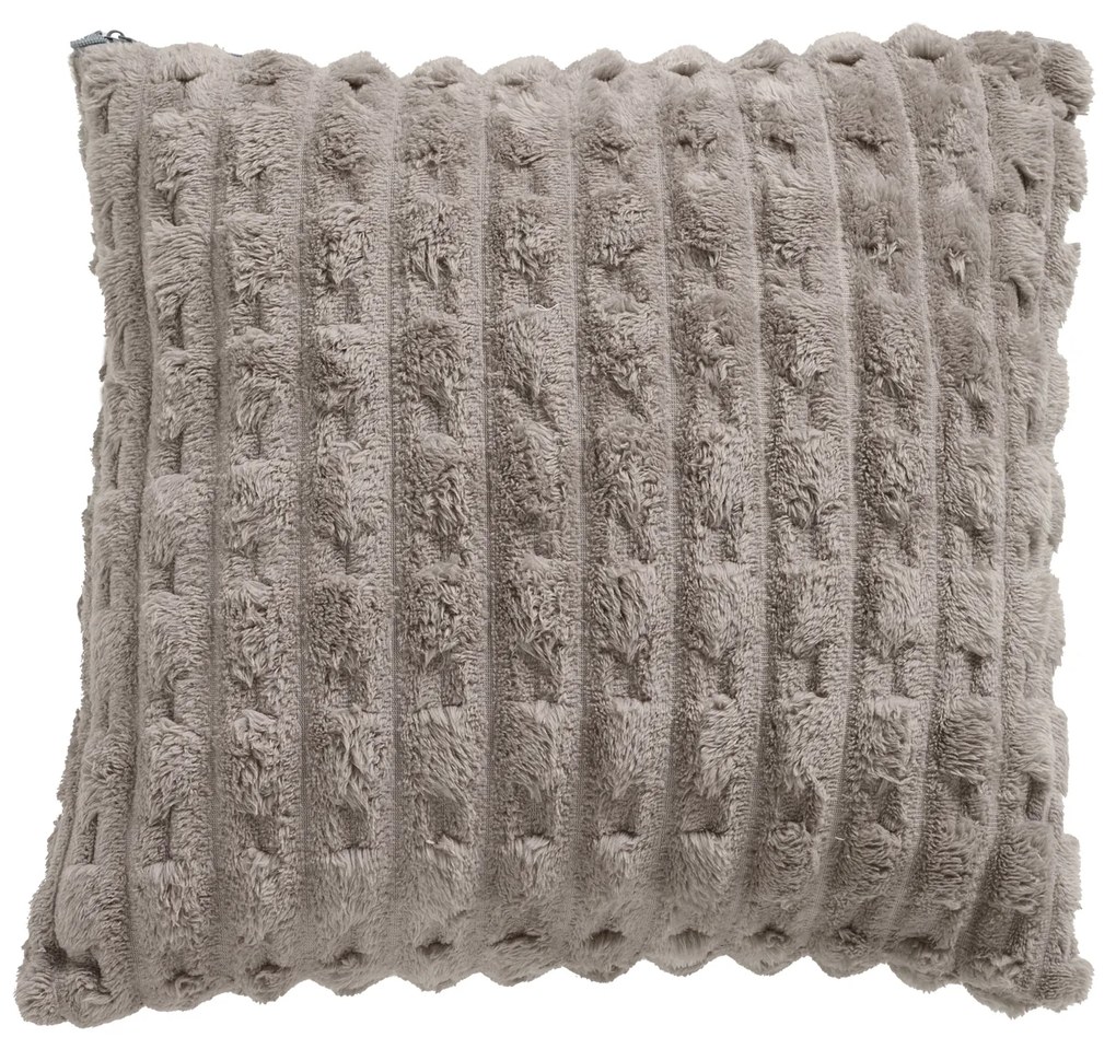 Διακοσμητικό Μαξιλάρι Fleece 40x40εκ. Throws 1177 Taupe Das Home