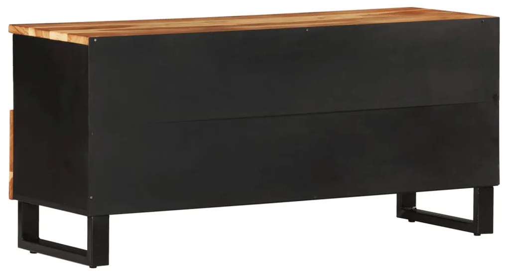 vidaXL Έπιπλο Τηλεόρασης 100x33x46 εκ. Μασίφ Ξύλο Ακακίας &amp; Επεξ. Ξύλο