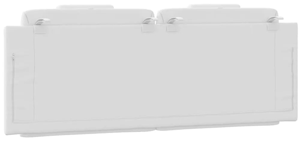 vidaXL Μαξιλάρι για Κεφαλάρι Viana Λευκό 120 εκ. από Συνθετικό Δέρμα