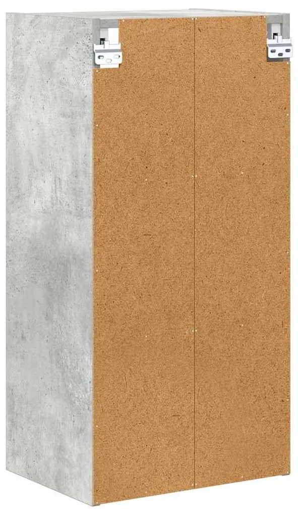 vidaXL Κρεμαστό ντουλάπι Σκυρόδεμα Γκρι 40 x 29,5 x 80 εκ.