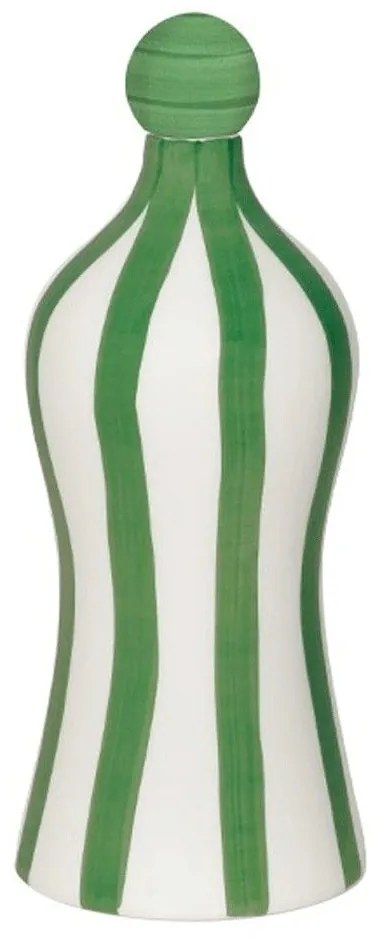 Διακοσμητικό Μπουκάλι Κεραμικό Lido RIG1505 11x26,4cm White-Green Zafferano Ceramic