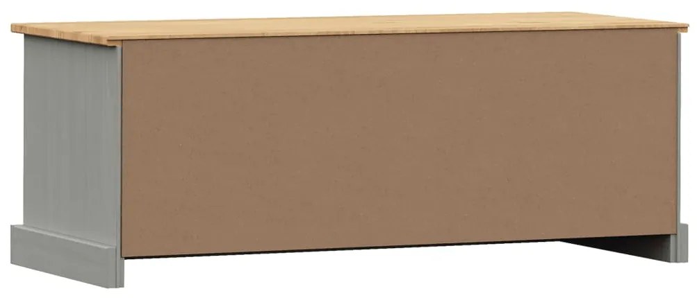 vidaXL Έπιπλο Τηλεόρασης VIGO Γκρι 106 x 40 x 40 εκ. Μασίφ Ξύλο Πεύκου