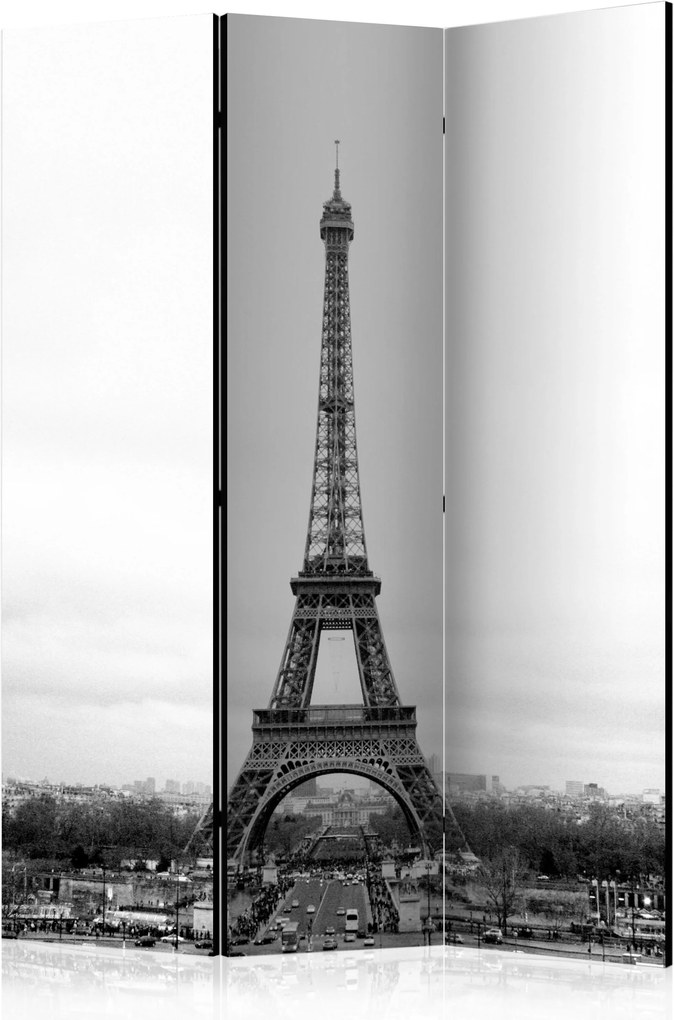 Διαχωριστικό με 3 τμήματα - Paris: black and white photography [Room Dividers]