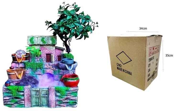 Διακοσμητικό Συντριβάνι Feng Shui - Resin craft bonsai running water ornament
